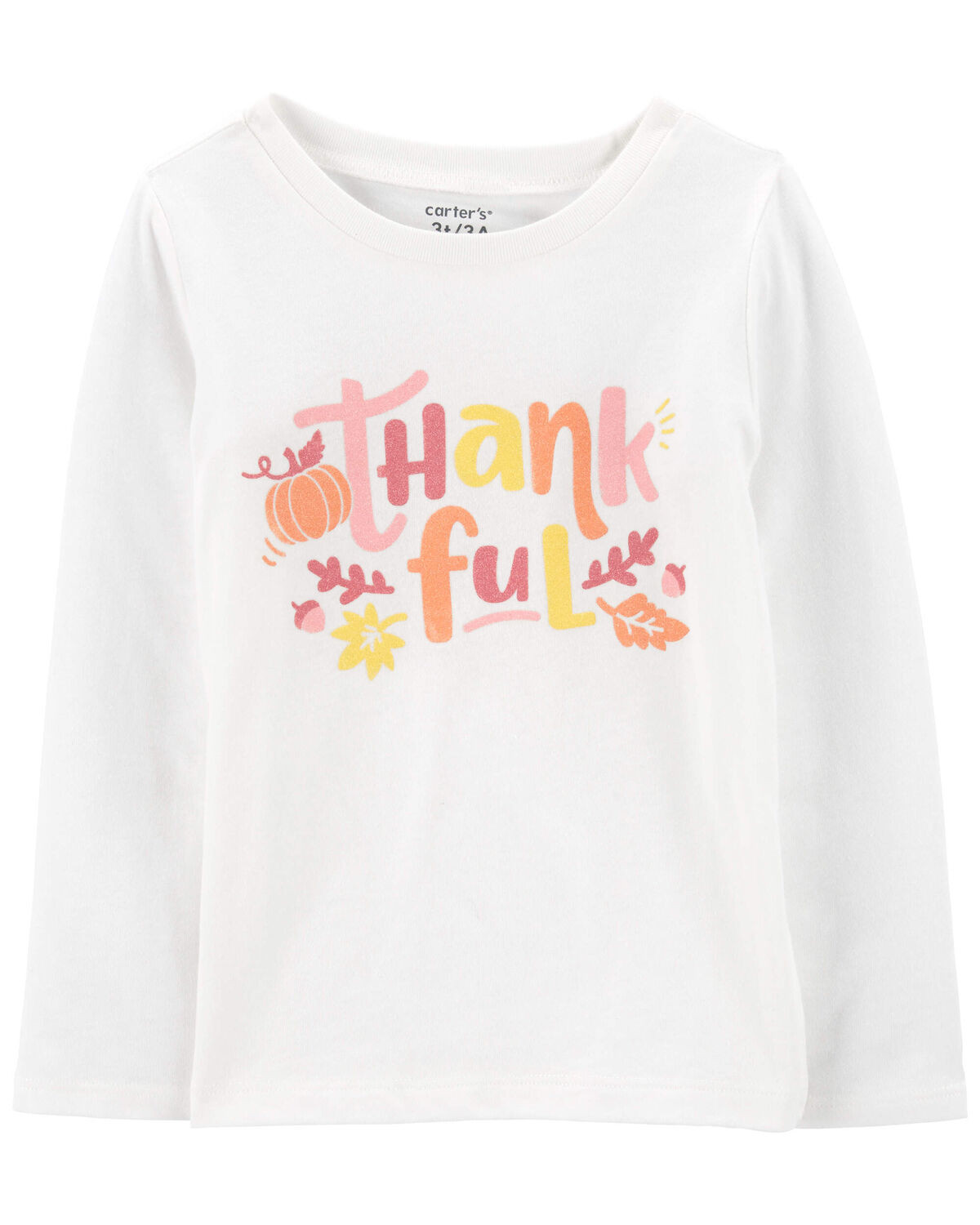 Kid Thankful Thanksgiving Long-Sleeve Graphic Tee - Carter's | Carter's | Carter's Inc