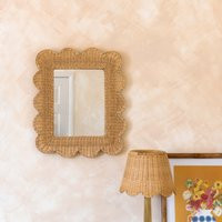 Mimi Scalloped Mirror Medium | Natural | Etsy (US)