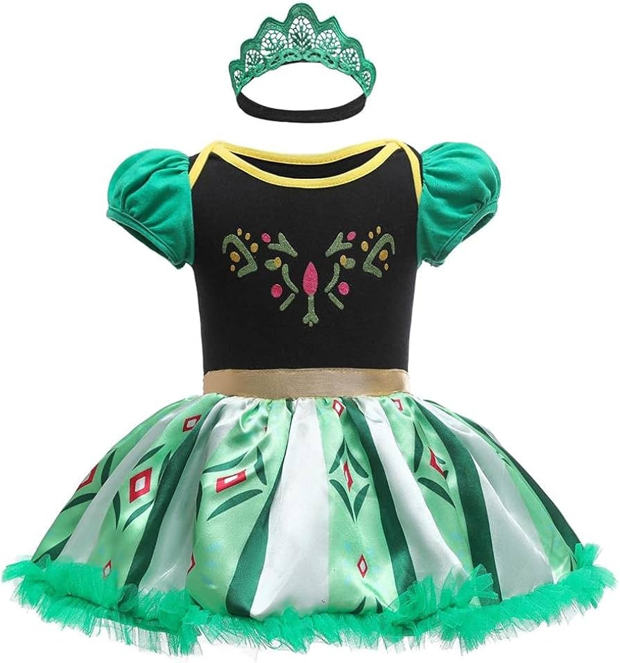 Dressy Daisy Infant Baby Girl Princess Romper Costumes Onesie Dress Bodysuit with Headband Hallow... | Amazon (US)