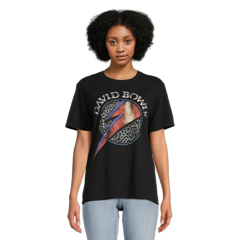 Time and Tru Women's Short Sleeve Band Graphic Tee | Walmart (US)