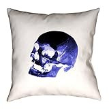 ArtVerse Katelyn Smith 14" x 14" Faux Suede Double Sided Print with Concealed Zipper & Insert Blue & | Amazon (US)