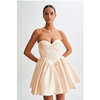 Hollie Structured Corset Mini Dress / Gold | MESHKI | M | MESHKI US