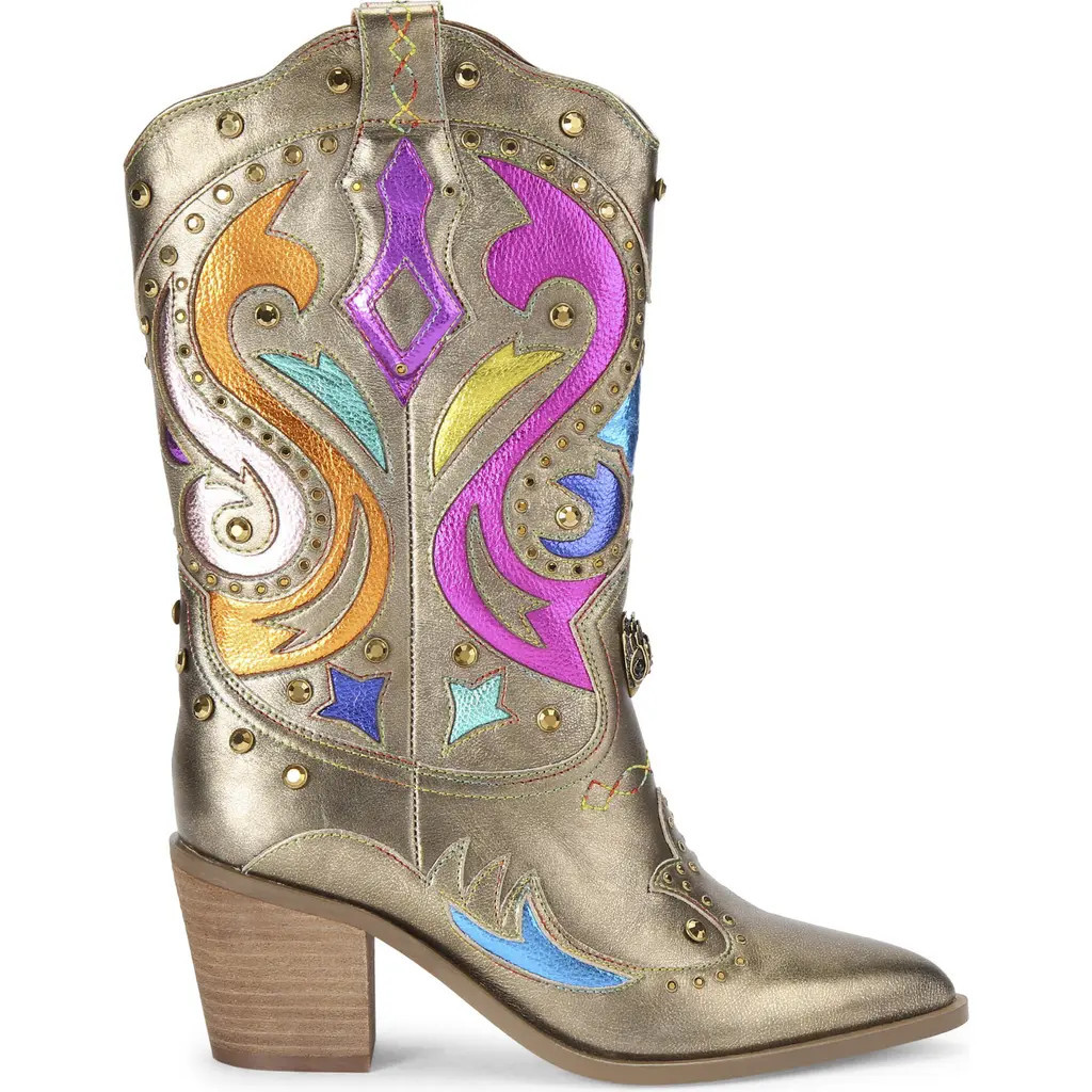 Kurt Geiger London Kensington Cowboy Boot in Open Brown at Nordstrom, Size 11Us | Nordstrom