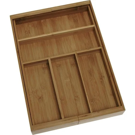 Lipper International Bamboo Expandable Flatware Organizer | Walmart (US)