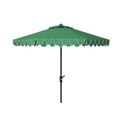Safavieh 8.4-Feet Aluminum Green Auto-tilt Market Patio Umbrella | Lowe's