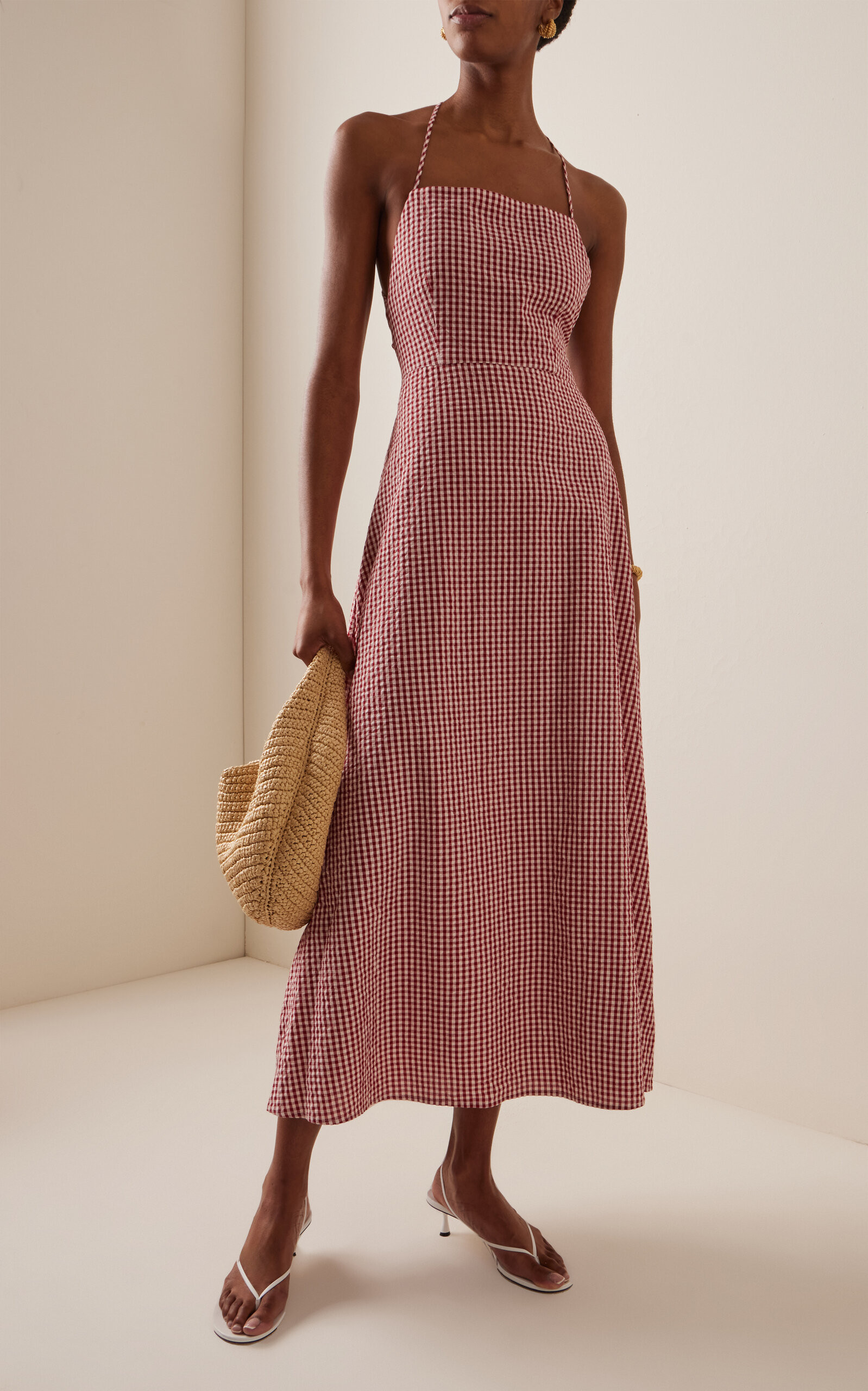 Lori Tie-Back Cotton Maxi Dress | Moda Operandi (Global)