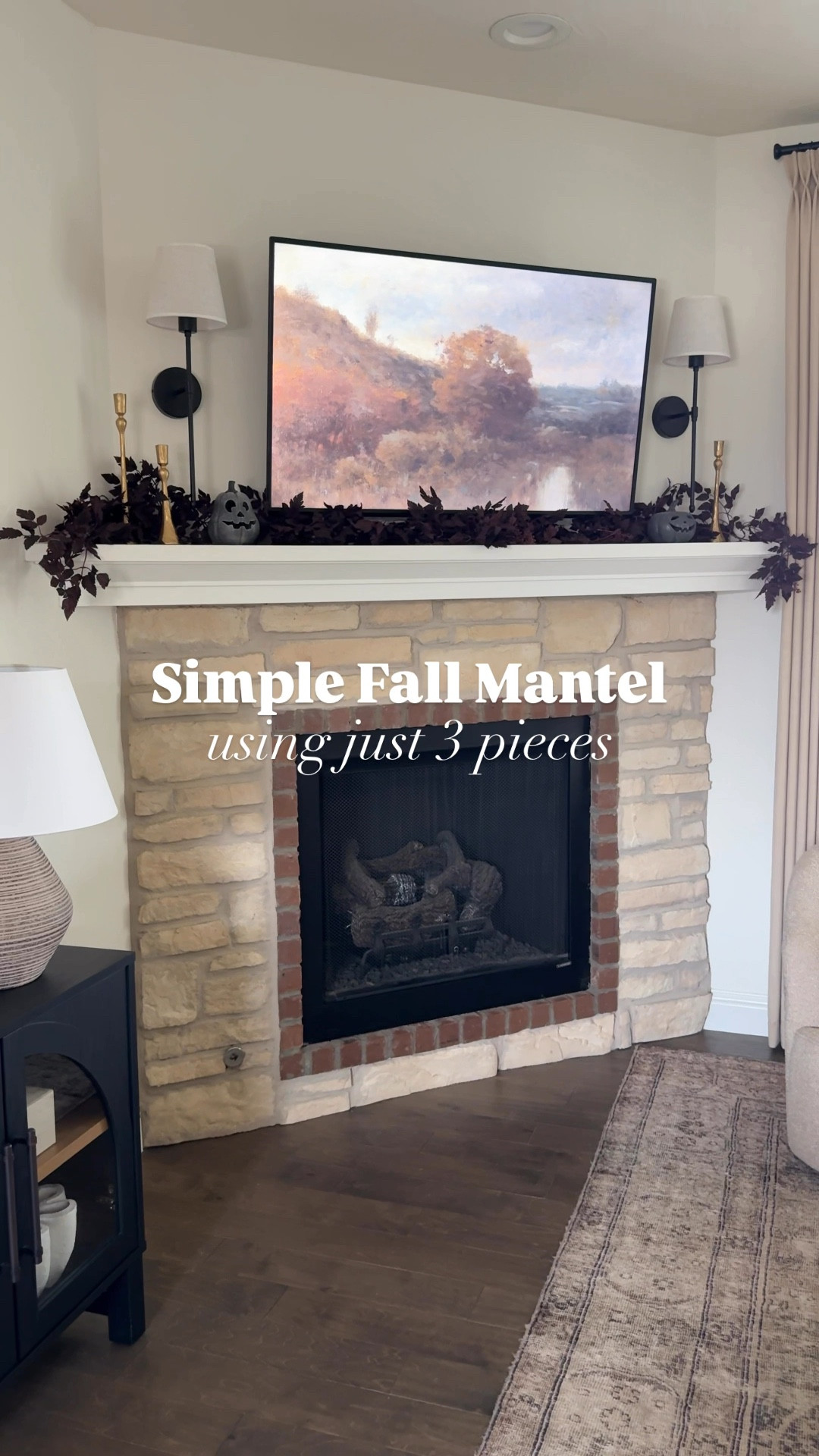 Fall mantel in 1-2-3 🍁 Three pieces, endless cozy vibes. Proof that simple styling can still feel warm and festive!

#LTKHome #LTKFindsUnder50 #LTKFallSale