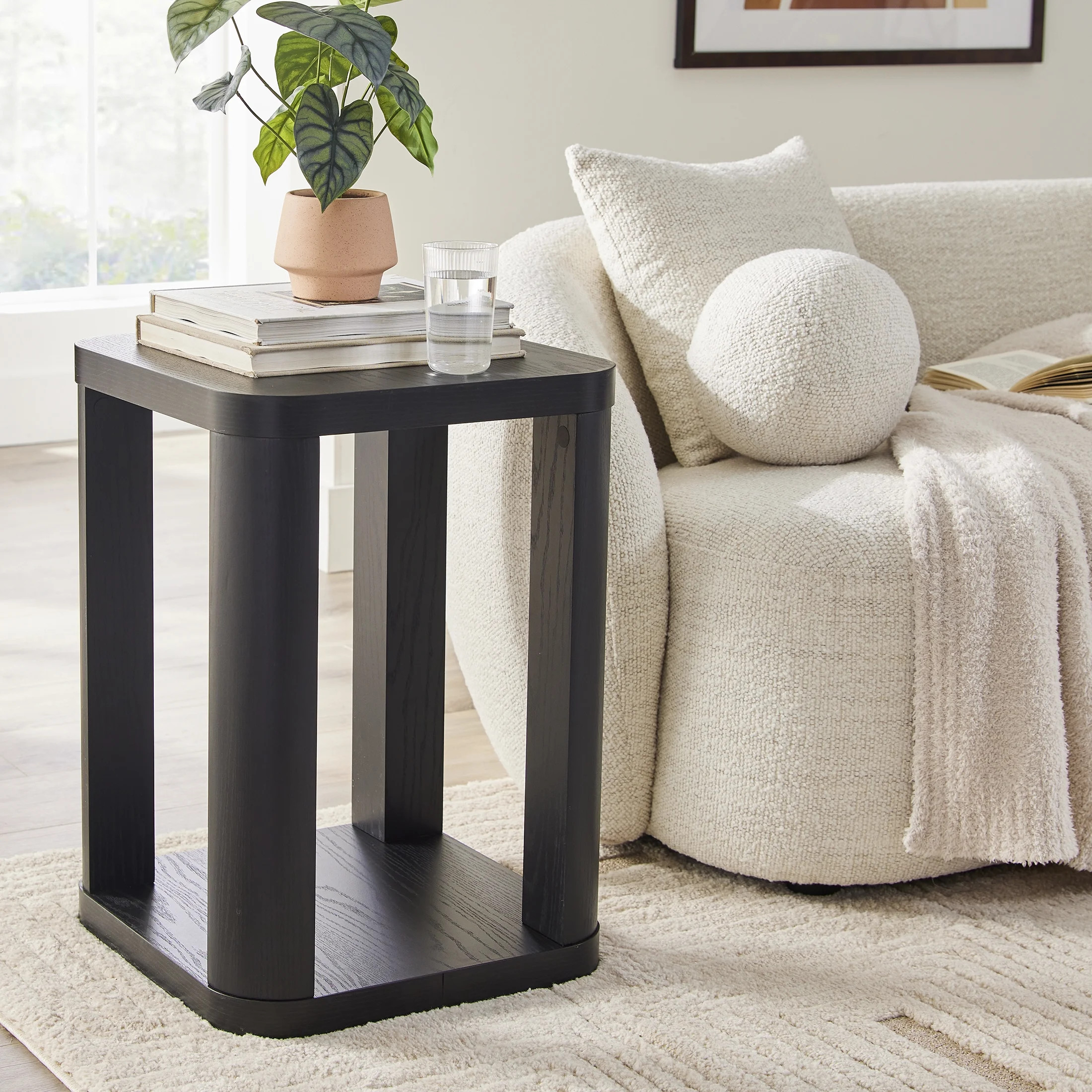 Better Homes & Gardens Juliet End Table, Rich Black Finish | Walmart (US)