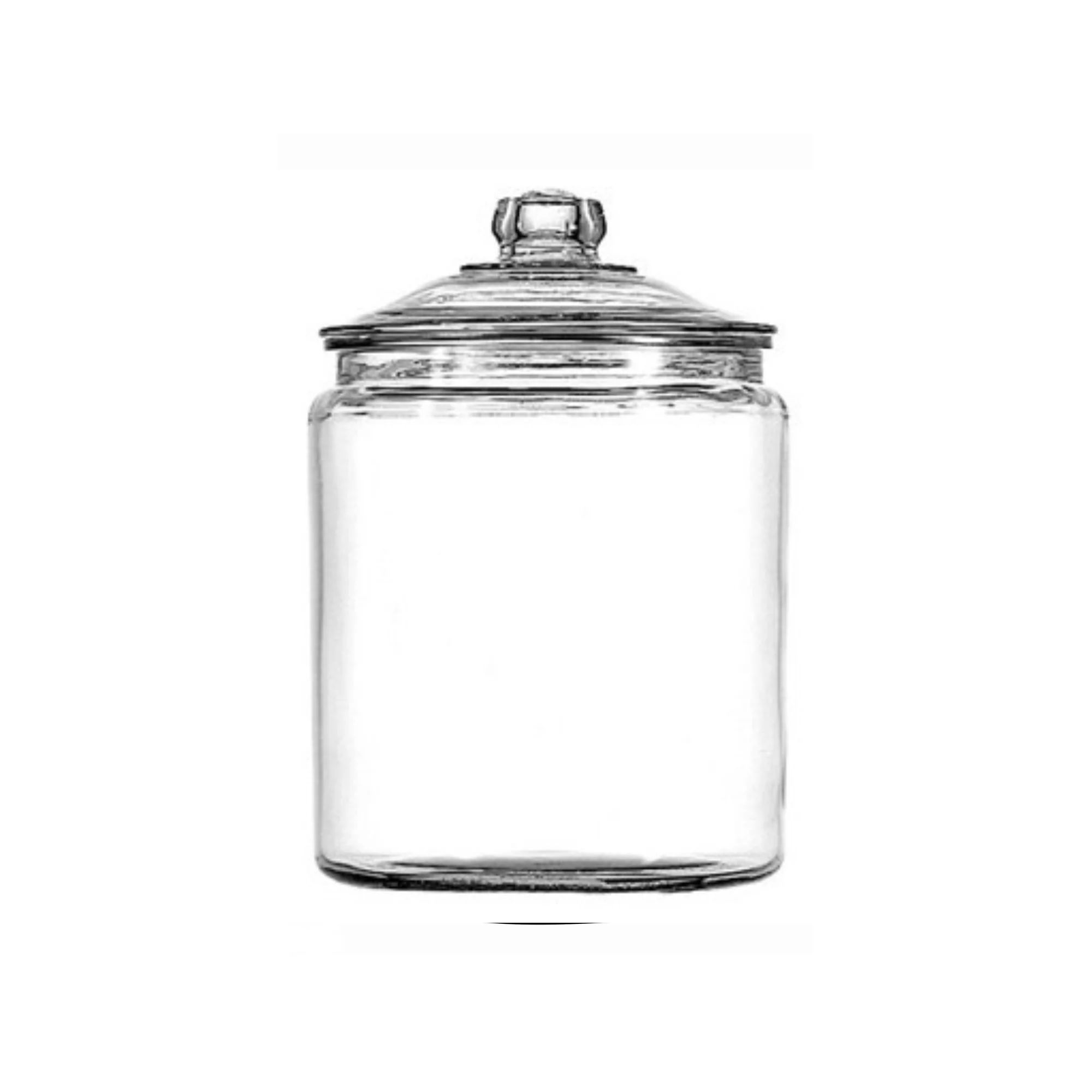 Anchor Hocking Heritage Hill Glass Jar with Lid, 1/2 Gallon | Walmart (US)