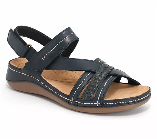 Clarks Artisan Leather Sandals -Cecily Strap - QVC.com | QVC