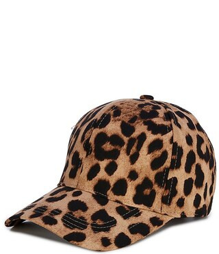 Natasha Accessories Leopard Baseball Cap | Dillard's | Dillard's