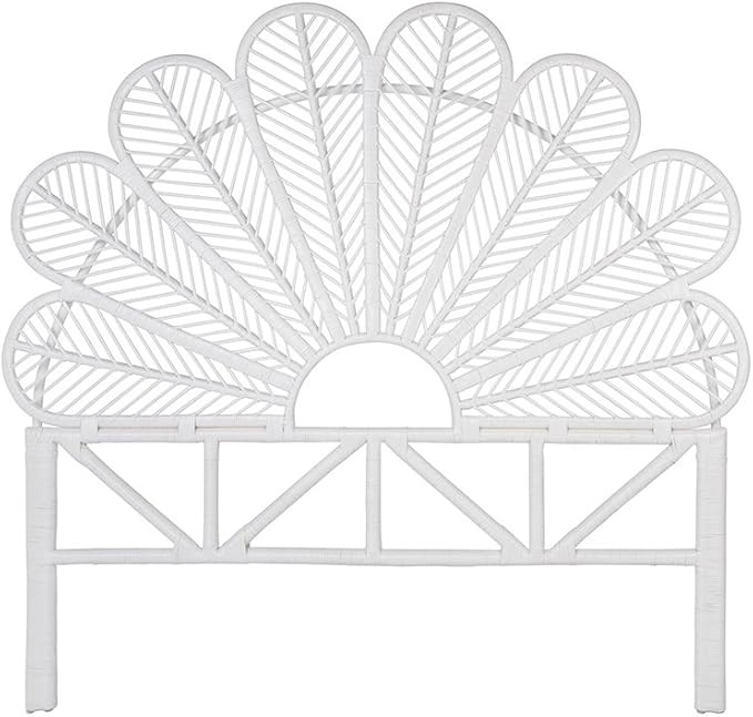 KOUBOO Rattan Petal, California King Size, White Headboard, | Amazon (US)