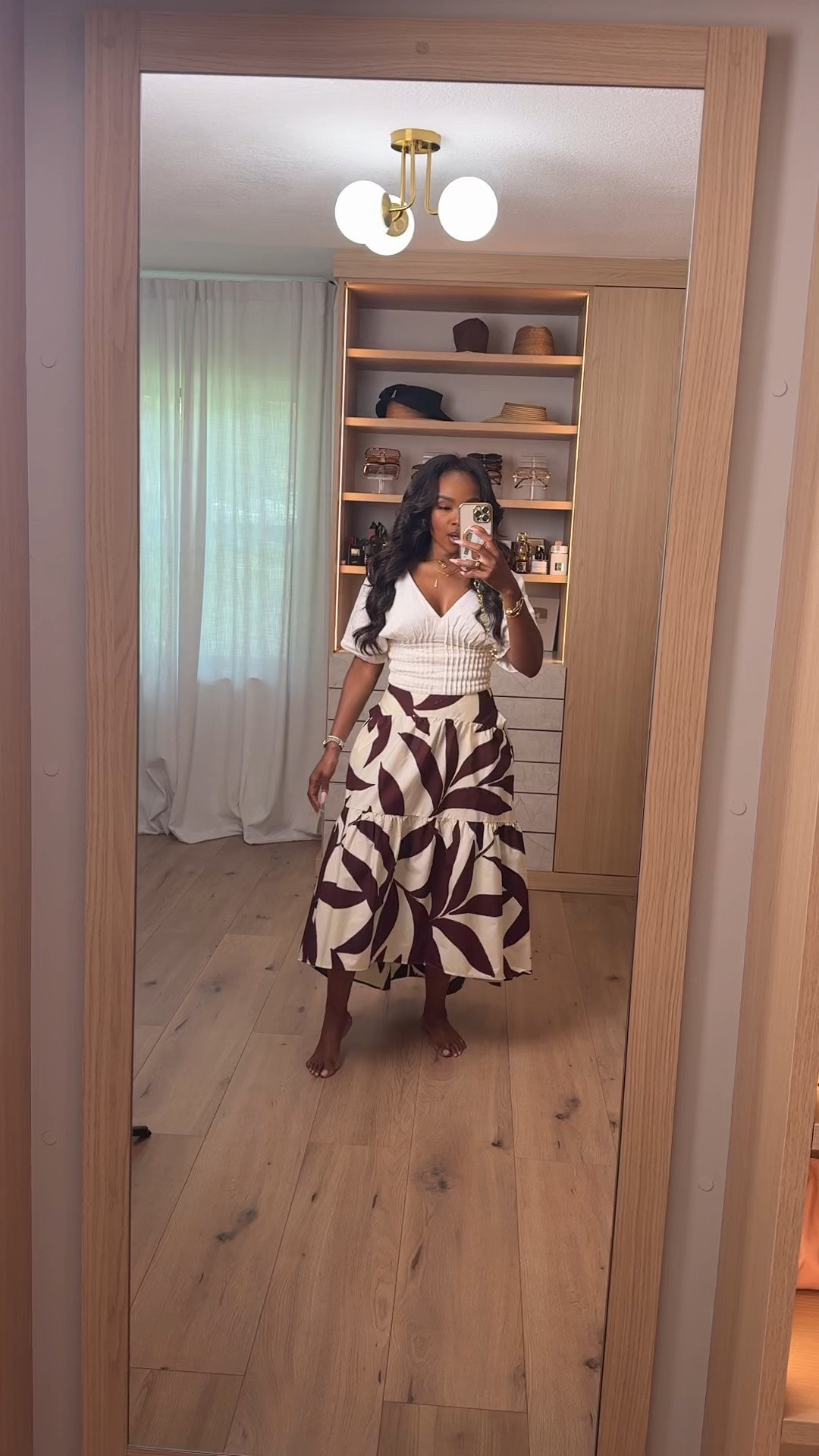 Hi Babes! 🤍🤎

This outfit feels like a tropical vacation and a luxury resort had a baby. The flowy printed skirt paired with the feminine knit top is effortlessly chic and perfect for warm-weather days.

✨ Why I love this look:
• Lightweight and breathable
• Beautiful neutral tropical print
• Flattering silhouette
• Easy to dress up or down
• Gives expensive vacation vibes

Where to wear this:
• Resort vacations
• Beachside dinners
• Brunch with the girls
• Summer date nights
• Cruise excursions
• Weekend getaways

The kind of outfit that makes everyone ask, “Where did you get that?” 🤎

Everything is linked below!

xx Kira | IG: KirasFashionFinds

34D - 27 - 40 • Size Small or 4

#LTKootd #LTKvlog #LTKPetite