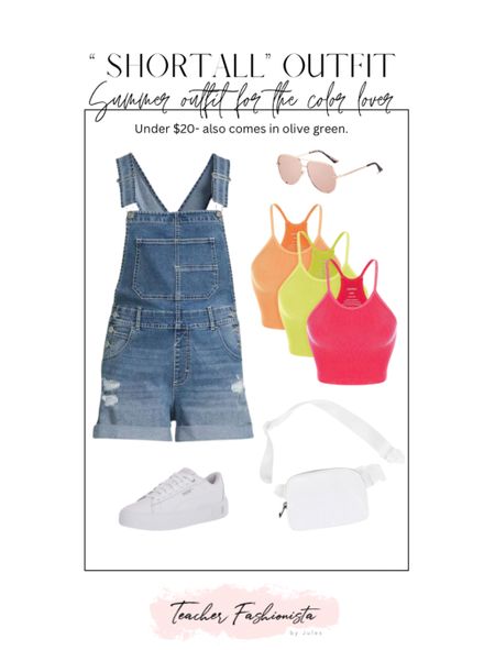 Add a pop of color under your shortalls— so cute!

I got a S in the shortalls and size up to a M/L in these bralette-camis!

• summer outfit • shortalls • vacation outfit • Amazon • Walmart •

#LTKunder50 #LTKstyletip #LTKFind
