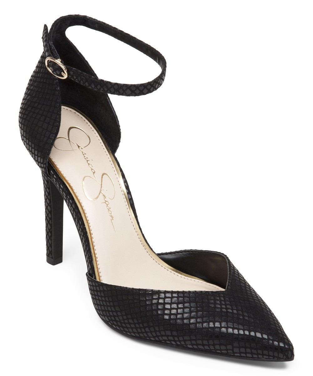 Jessica Simpson Collection Women's Pumps BLACK - Black Cirrus D'Orsay Pump - Women | Zulily