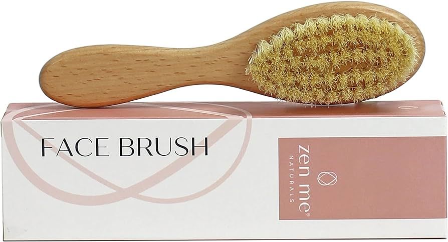 Zen Me Dry Brush for Face for Smooth Radiant Skin, Natural Face Exfoliator Tool to Unclog Pores, ... | Amazon (US)