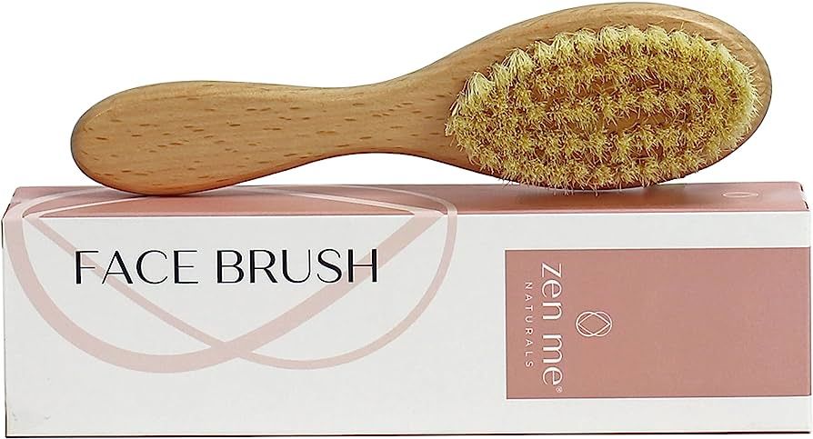 Zen Me Dry Brush for Face, Natural Face Exfoliator Tool to Unclog Pores, Promote Lymph Flow & Red... | Amazon (US)