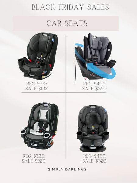 Some amazing car seats for Black Friday including two swivel ones! 