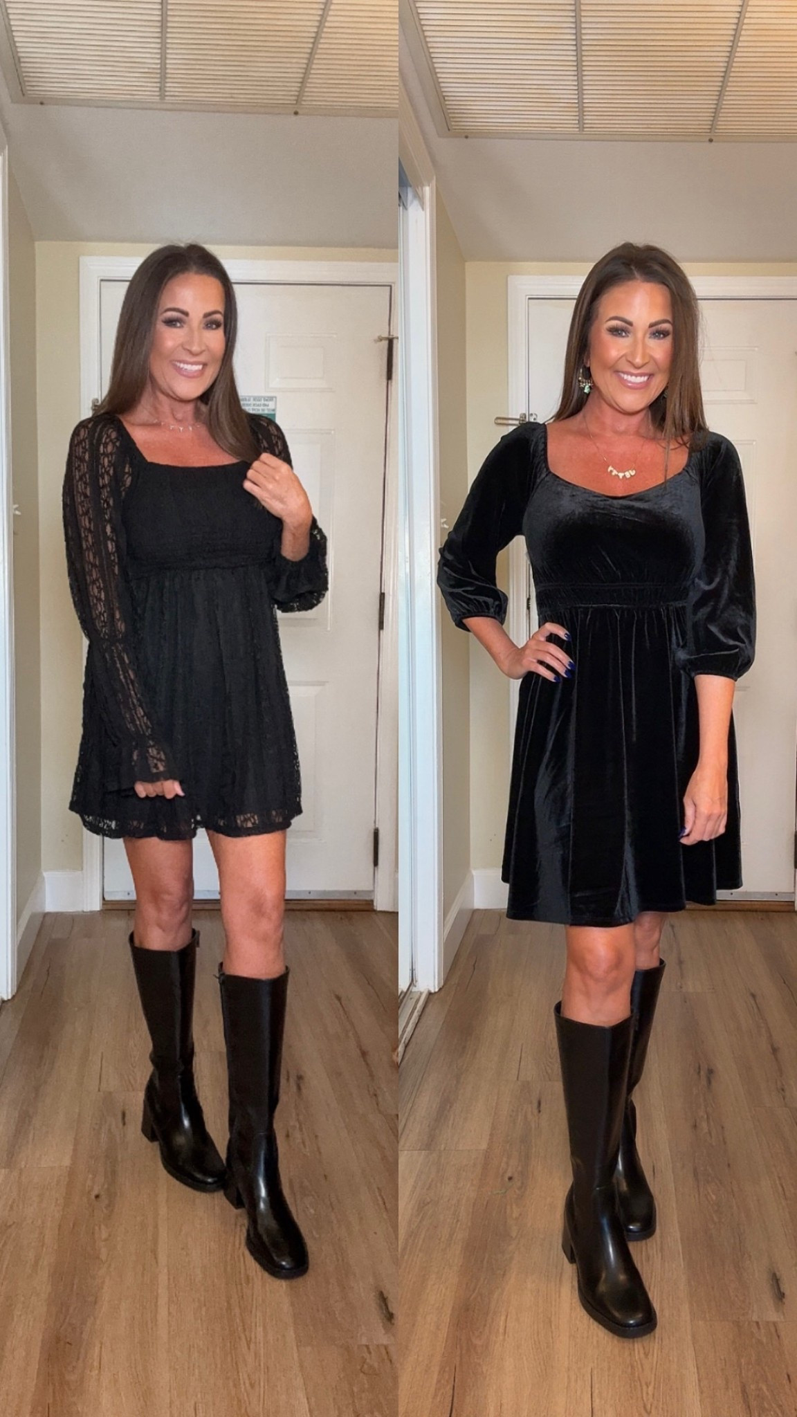 Dresses: S

Holiday dress, holiday outfit, holiday look, little black dress, black boots, Thanksgiving outfit, fall outfit, fall style, Walmart finds, Walmart fashion, Walmart style 

#LTKHoliday #LTKFindsUnder50 #LTKFindsUnder100