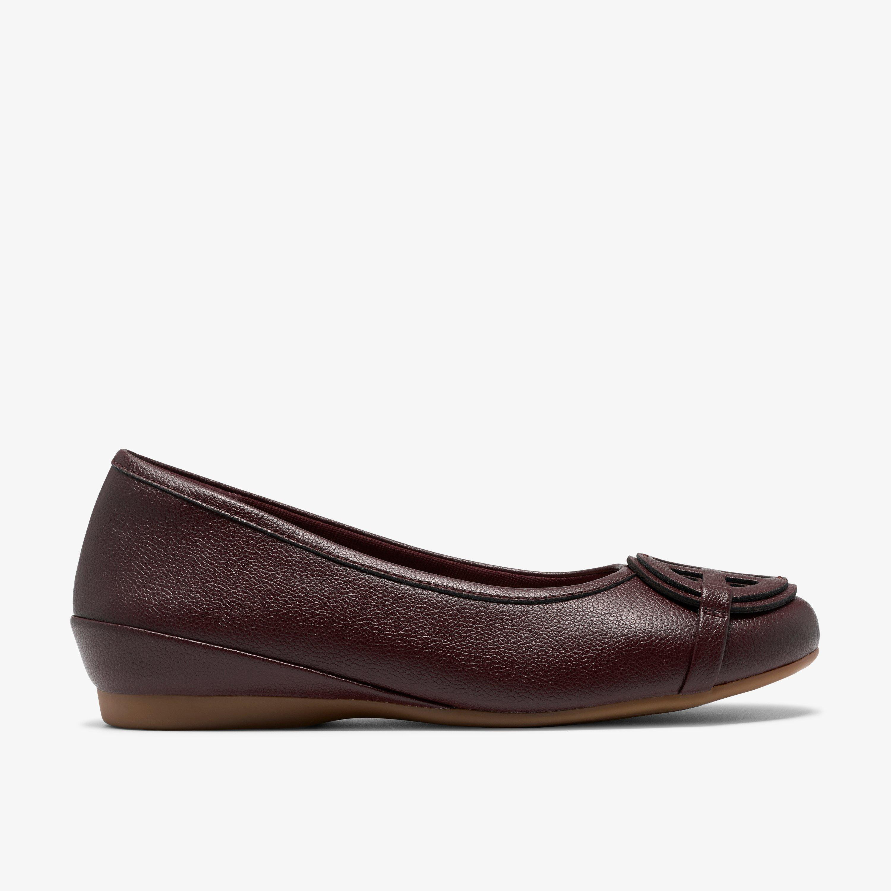 Womens Cathrynn Luna Burgundy Slip-Ons | Clarks | Clarks (US)