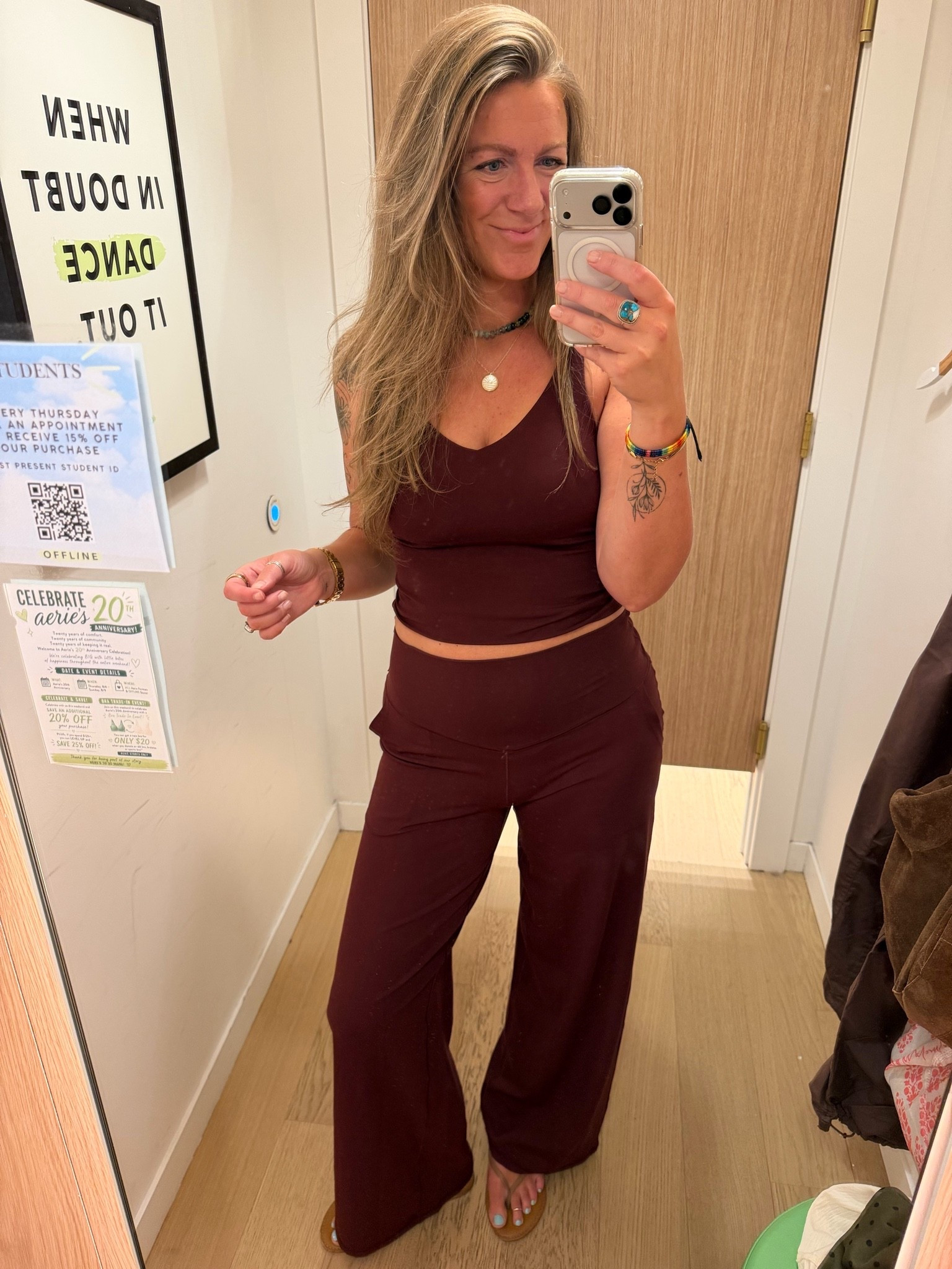 Large tank, large regular pants but also come in long and more colors! 30% off!

#LTKTall #LTKOver40 #LTKSaleAlert