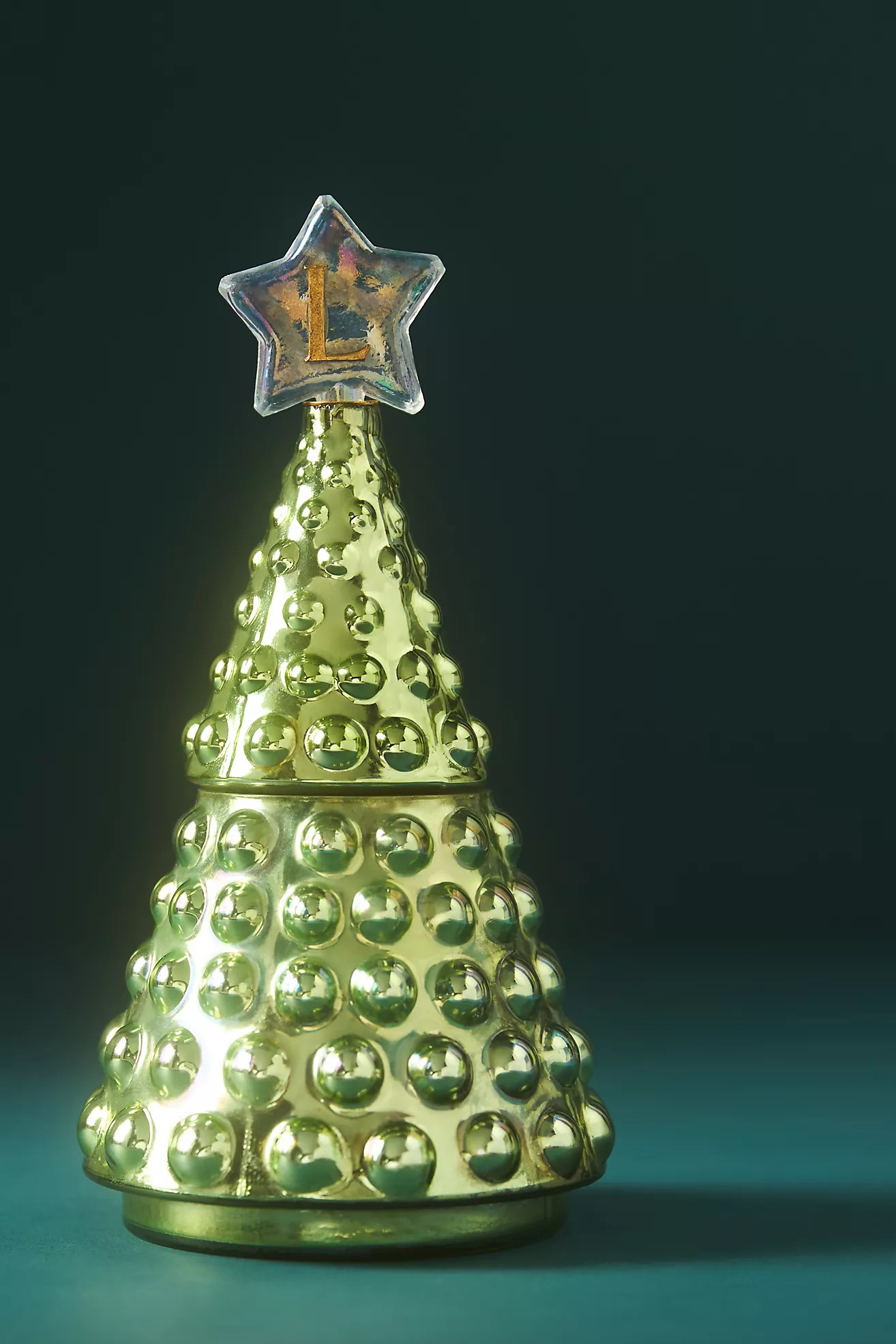 Monogram Tree Woody Fresh Balsam & Cedarwood Glass Jar Candle | Anthropologie (US)