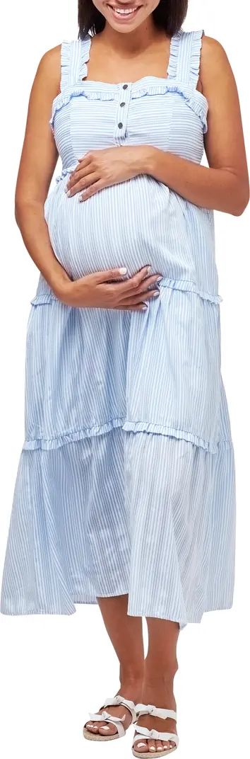 Emma Maternity/Nursing Midi Sundress | Nordstrom