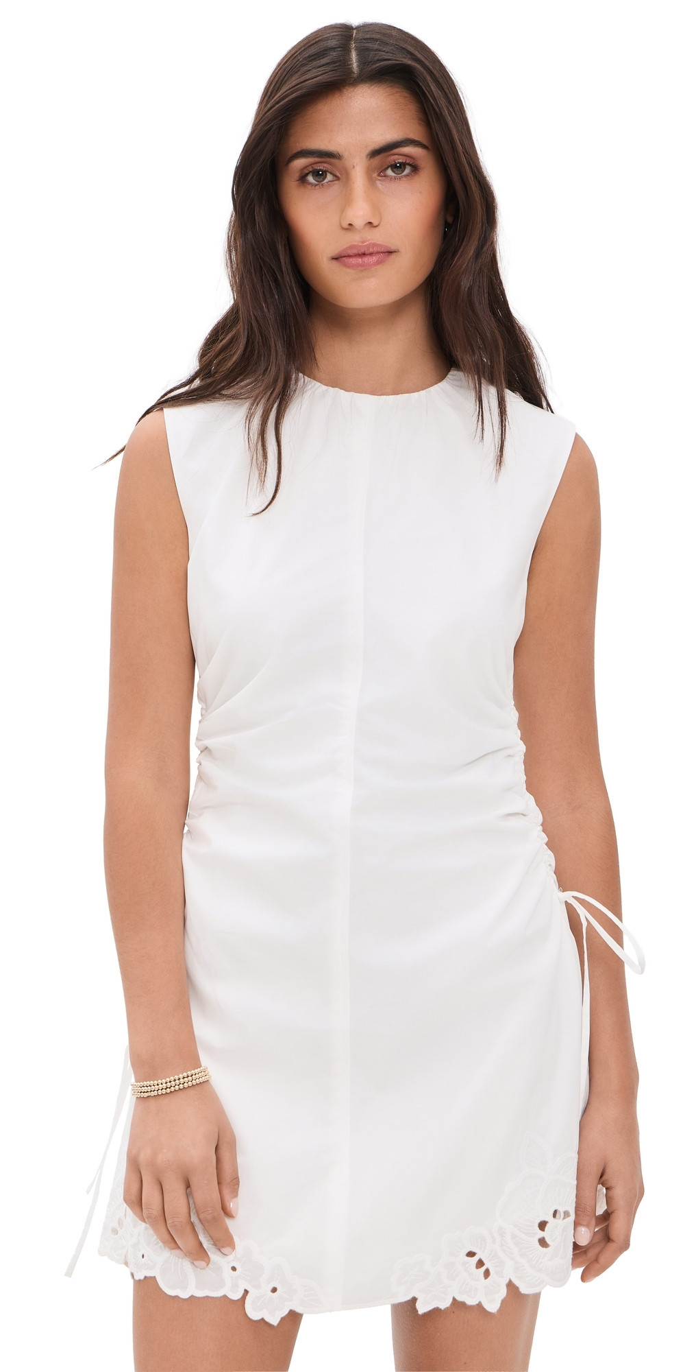 SIR. Klara Ruched Mini Dress Ivory 4 | Shopbop