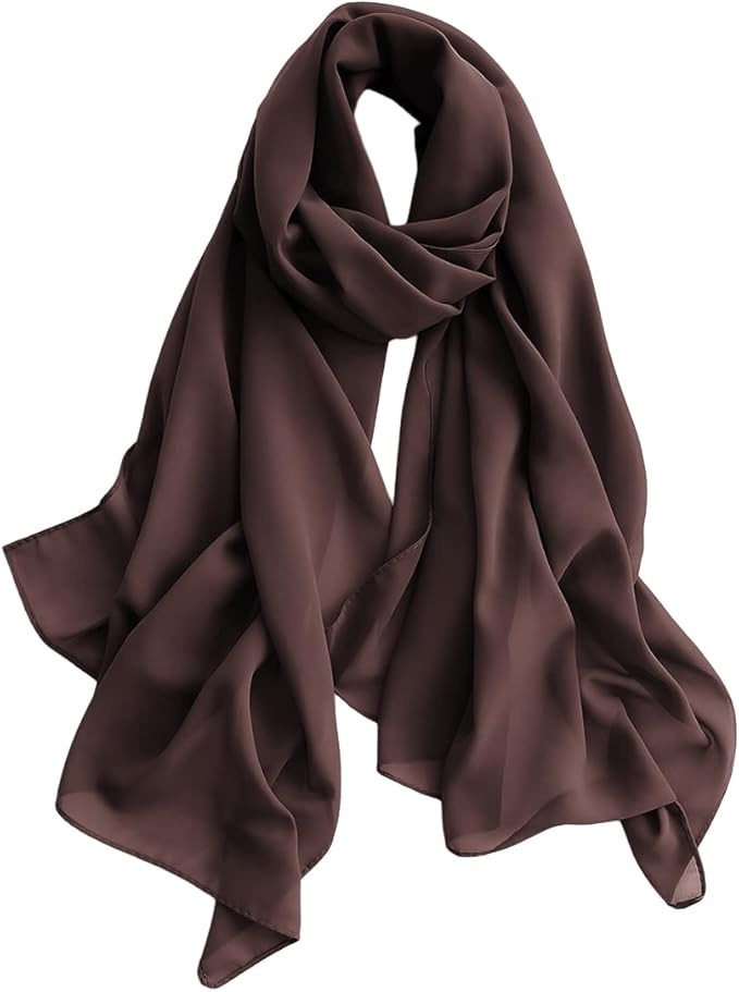Chiffon Hijab for Women Sheer Shawl and Wraps for Wedding Bridal Scarves Summer Lightweight Sun-p... | Amazon (US)