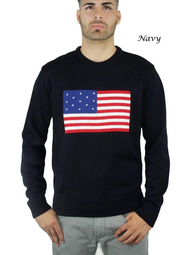 Blue Ocean Mens America Flag Sweater (sw-911) | Walmart (US)