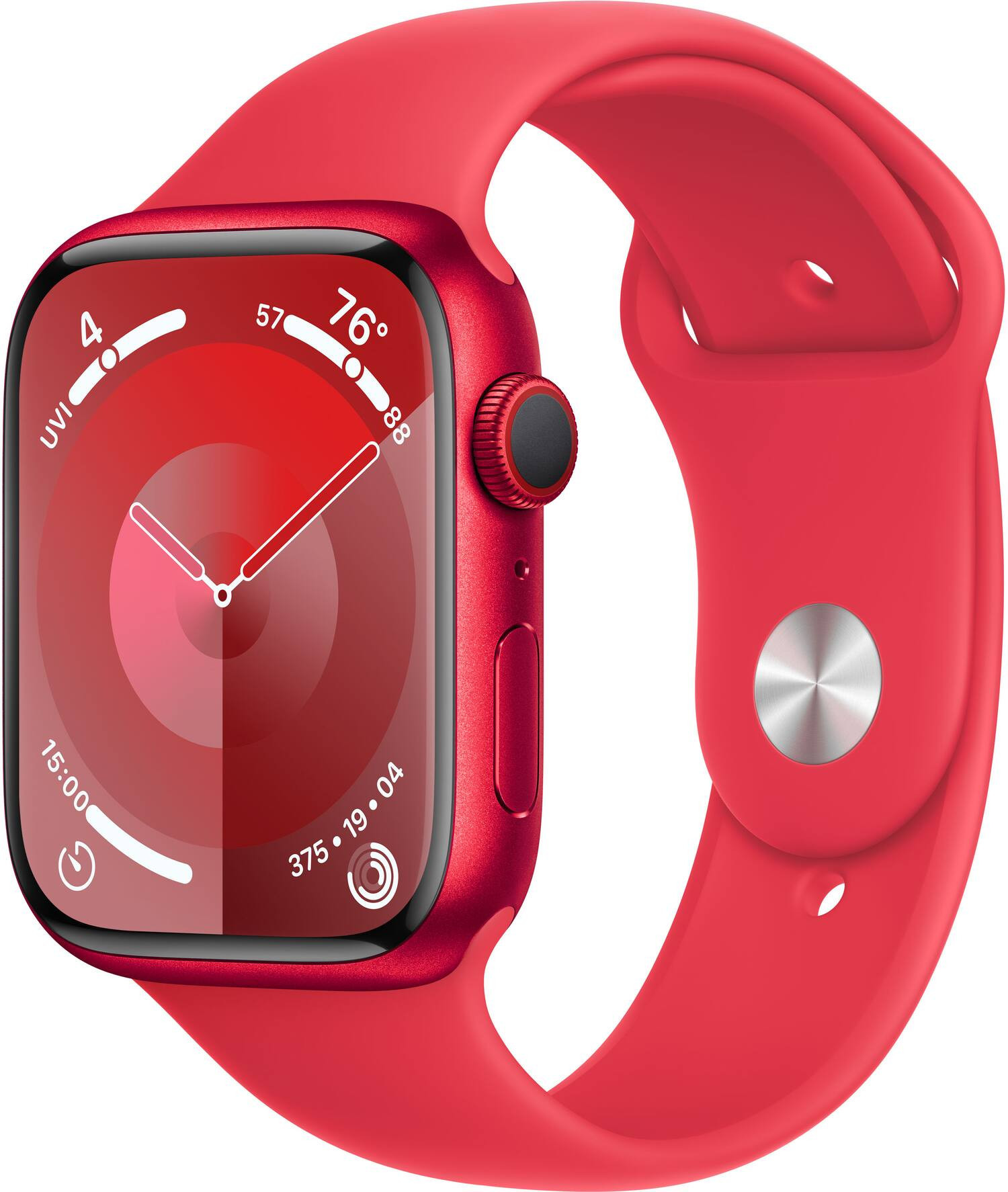 Apple Watch Series 9 (GPS + Cellular) 45mm (PRODUCT)RED Aluminum Case with (PRODUCT)RED Sport Band w/ Blood Oxygen - M/L - (PRODUCT)RED - (2023) | Best Buy U.S.
