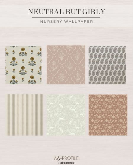 Nursery wallpaper ideas. Feminine but neutral colors that are still so cute!!

#LTKHome