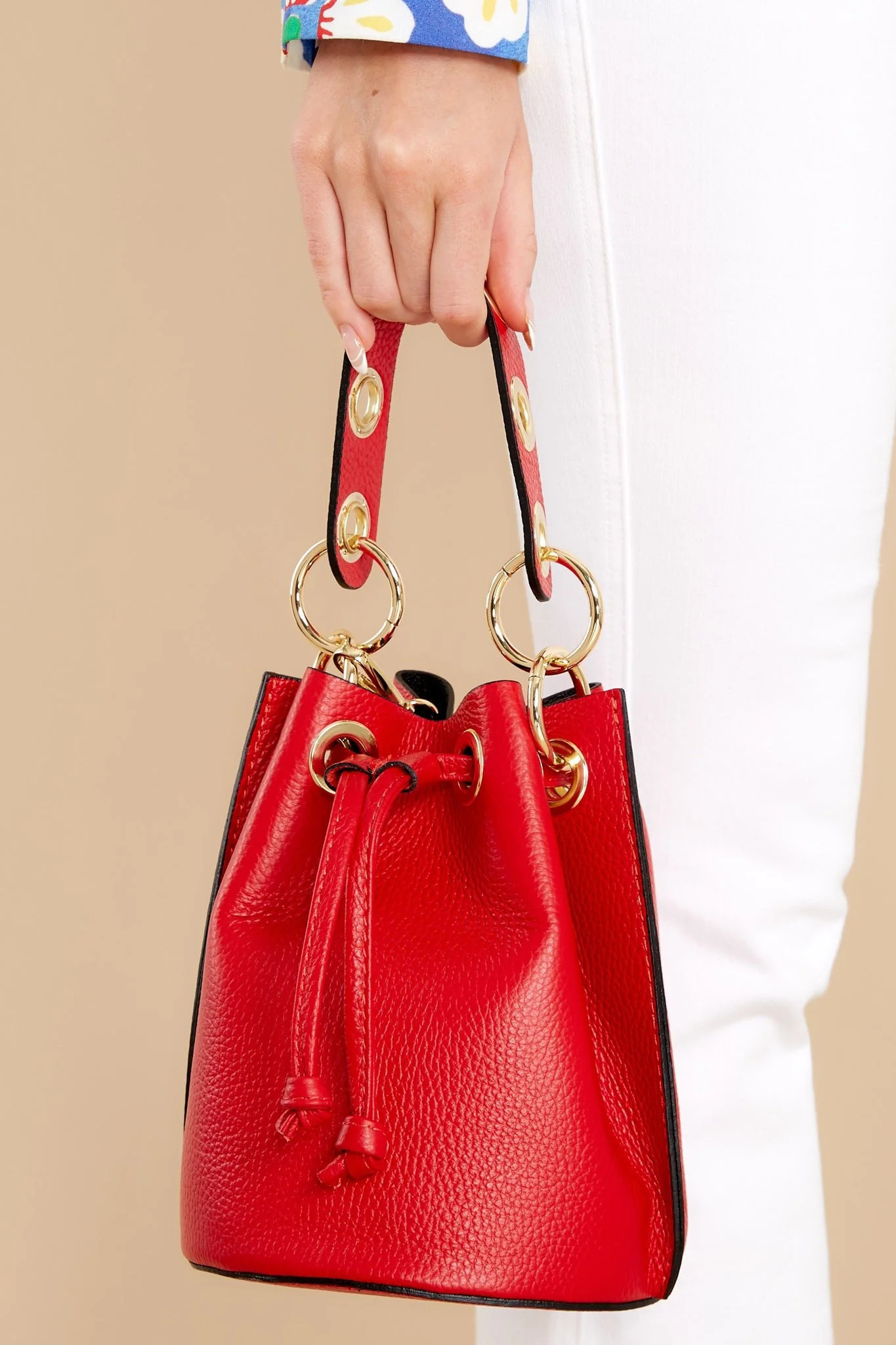 Drawn To You Red Leather Bag | Red Dress 