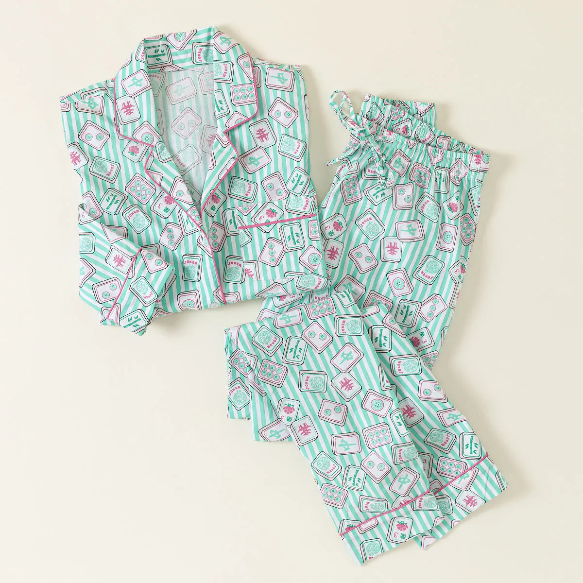 Dreaming of Mahjong Pajama Set | UncommonGoods