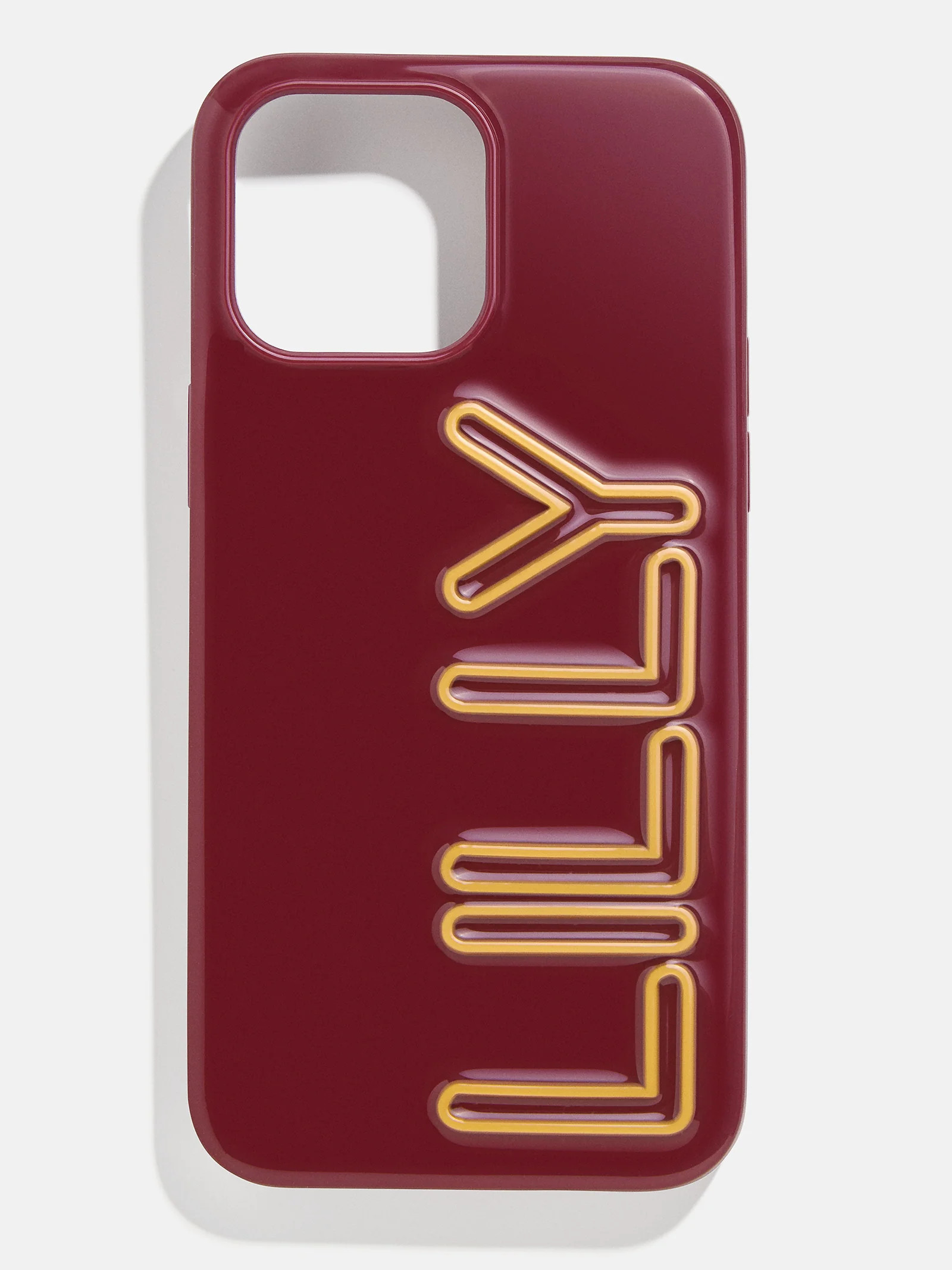 Fine Line Custom iPhone Case - Dark Red/Rose | BaubleBar
