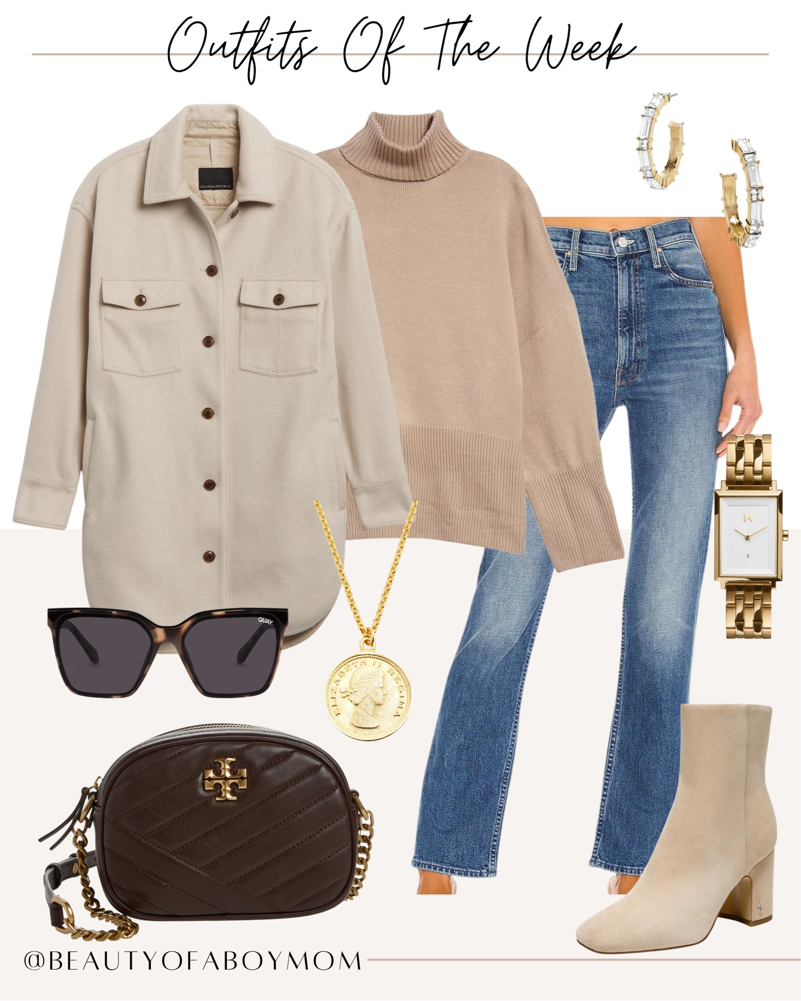 Fall outfit inspo - monochromatic outfit - style tip - chic fashion - winter fashion - shacket 

#LTKstyletip #LTKshoecrush #LTKSeasonal