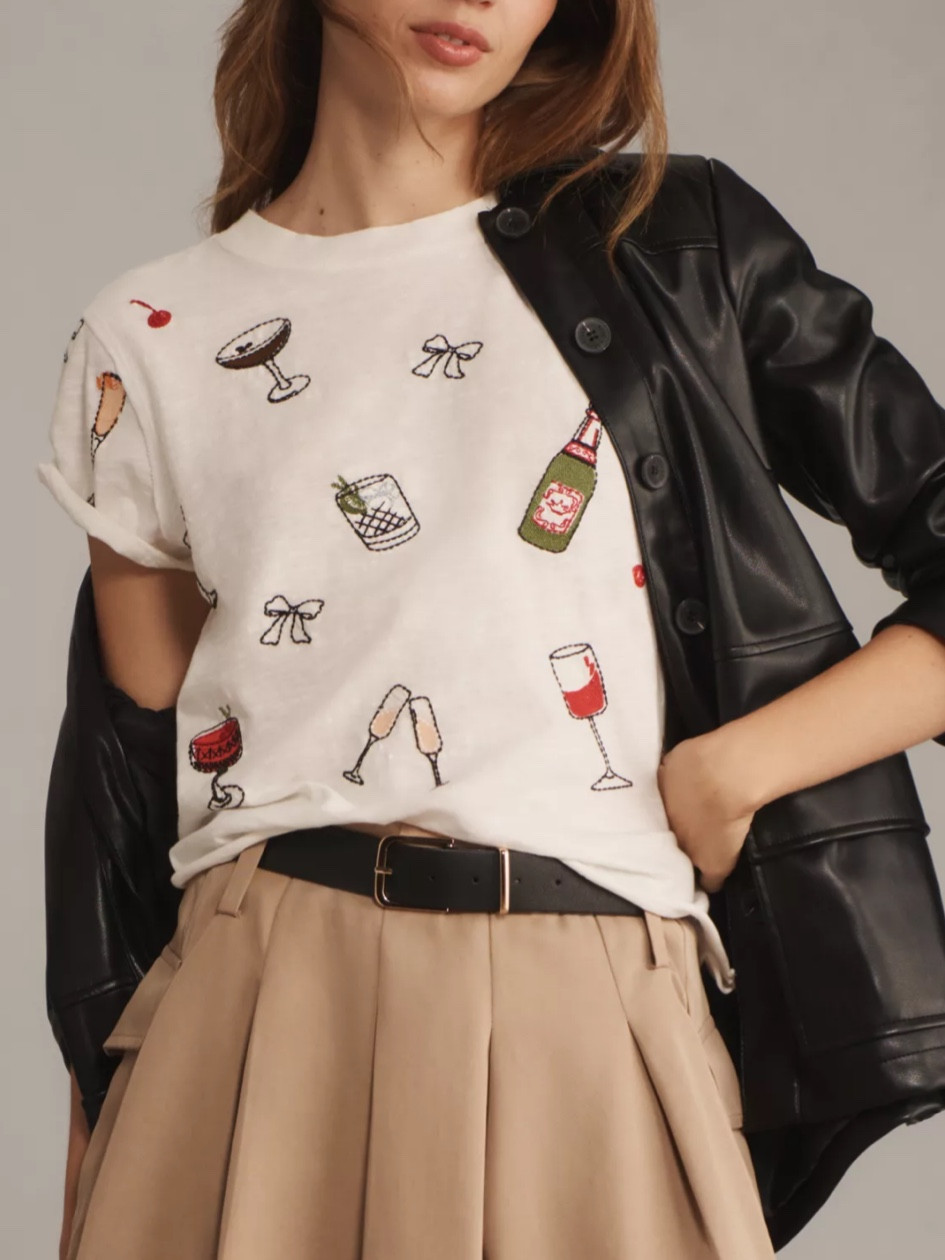 Such a cute embroidered tee 🥂

#LTKFindsUnder100