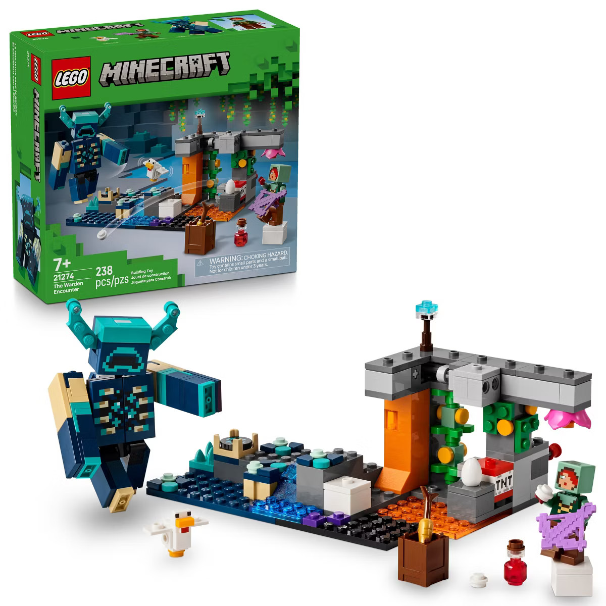 LEGO Minecraft The Warden Encounter Building Set 21274 | Target