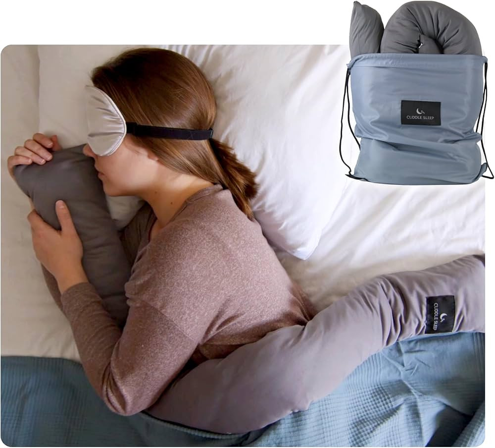 Cuddle Sleep Weighted Pillow - Sensory Pillow - Cuddles You to Sleep - Cool Touch Sleeve - Travel... | Amazon (US)