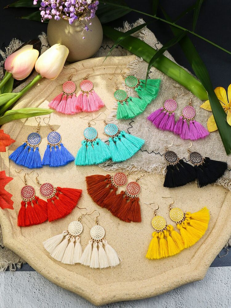 20pcs Tassel Decor Earrings | SHEIN
