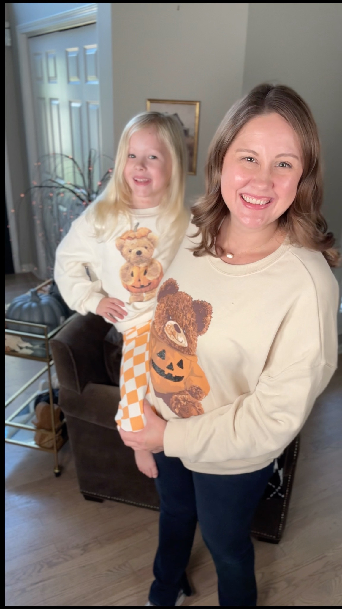 🧡👯‍♀️ Spooky season but make it cozy!! These mommy + me Halloween sweatshirts are everything 🎃🧸✨ A sweet little teddy bear rocking a pumpkin outfit = the cutest twinning look for fall 🍂👻

Perfect for pumpkin patch days, trick-or-treat fun, or just cuddling up at home 🖤 And the price? Total steal!!

🛒 Linking them so you can twin with your mini too—before they sell out! 🌽🍁

#MommyAndMeStyle #SpookySeasonStyle #HalloweenOOTD #TwinningIsWinning #LTKHalloween #LTKfinds