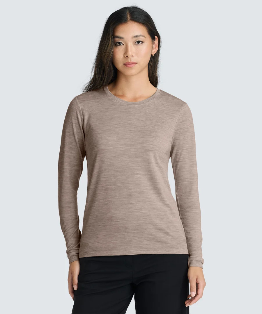 Women's Long Sleeve Merino Crew | Unbound Merino | Unbound Merino