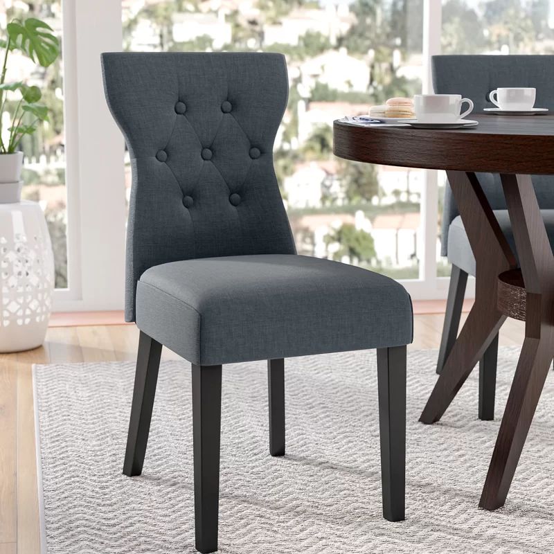 Semlalia Tufted Upholstered Solid Wood Side Chair | Wayfair Professional