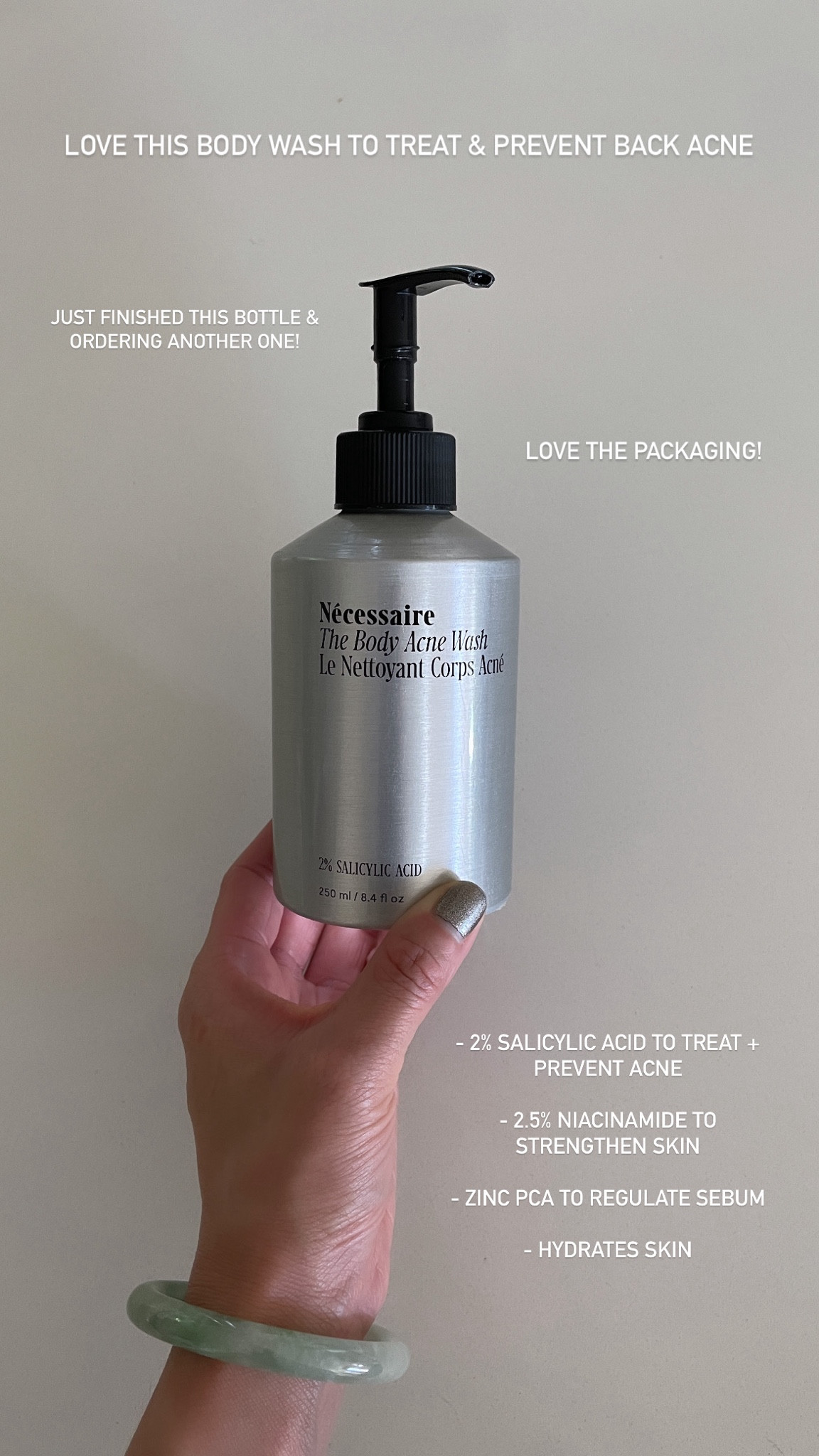 I love this body wash to treat and prevent body ache as adults. I’ve been getting a little breakout on my back due to the heat and this cleanser has been so helpful! Just finished this bottle and ordering another one. Love the packaging too! 

Body cleanser, body ache, back ache, Necessaire, The Stylizt 



#LTKBeauty #LTKStyleTip #LTKFindsUnder50