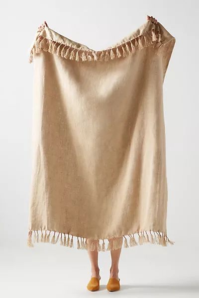 Linen Throw Blanket | Anthropologie (US)