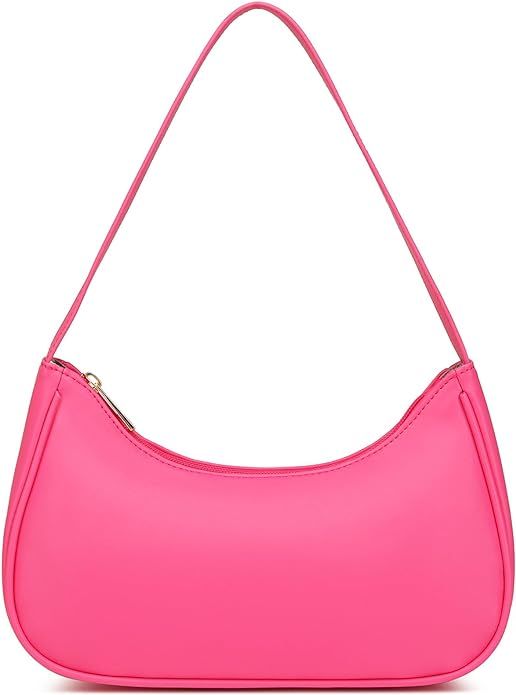 Shoulder Bags for Women Vegan Leather Hobo Sling Tote Handbag Retro Clutch Purse with Zipper Clos... | Amazon (US)