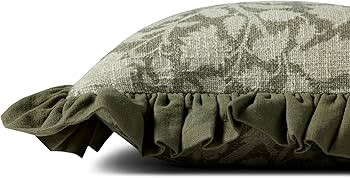 Loloi Chris Loves Julia Kathleen Collection PCJ0026 Green 18'' x 18'' Cover Only Pillow | Amazon (US)