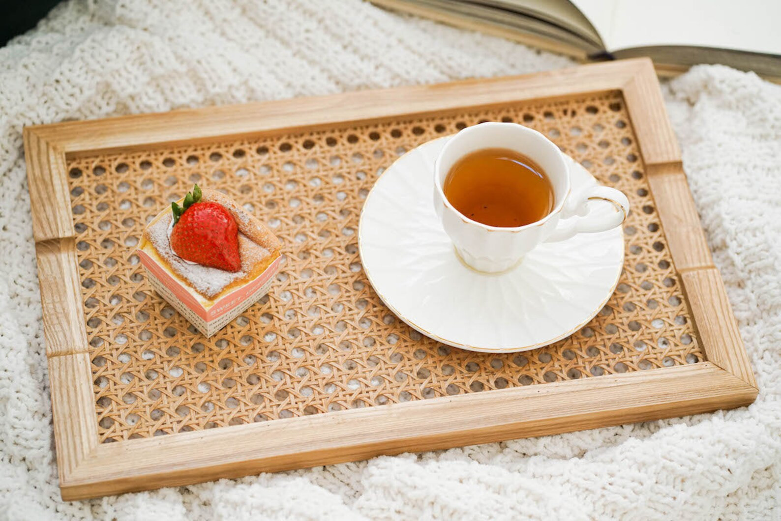 Handmade Large Wood and Rattan Tray | Etsy | Etsy (US)