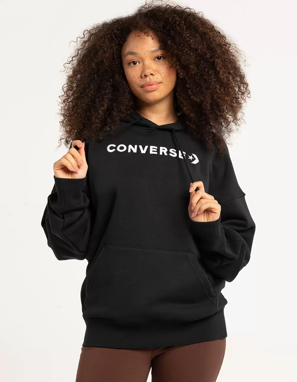 CONVERSE Embroidered Woodmark Womens Hoodie | Tillys
