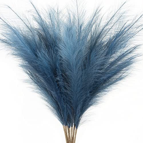 ZIFTY 7-Pcs 38"/3.1FT Artificial Pampas Grass Large Tall Fluffy Faux Bulrush Reed Grass for Vase Fil | Amazon (US)